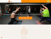 Tablet Screenshot of heatyogaandfitness.com